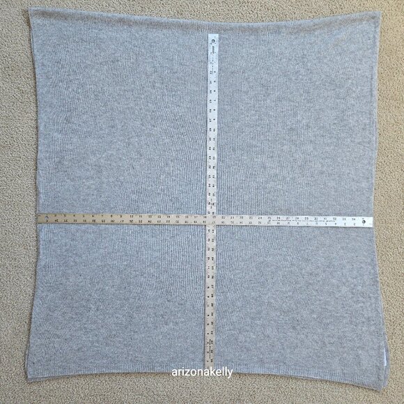 NWOT Deane & White Cashmere Wrap Huge Heather Grey - Picture 1 of 6